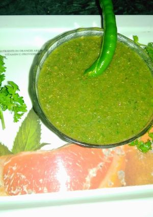A picture of Mint sauce.