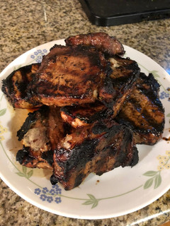 A picture of Favorite Grilled pork chops.