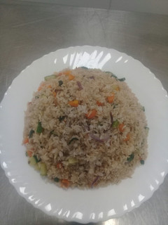 A picture of Fried Brown Rice#localfoodcontest_NairobiEast.