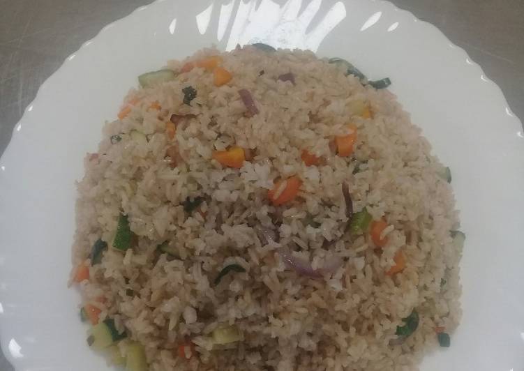 Simple Way to Prepare Speedy Fried Brown Rice#localfoodcontest_NairobiEast