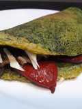 Torti-crepe de espinacas relleno