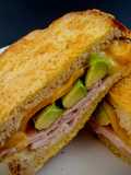Ham Cheese and Avocado French Toast