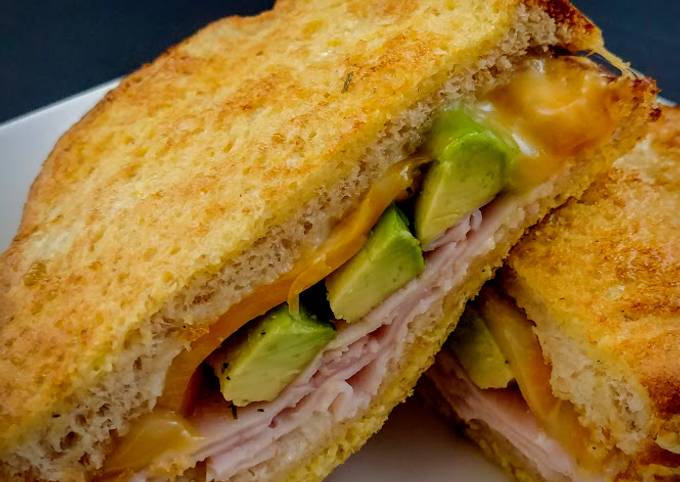 Recipe of Ultimate Ham Cheese and Avocado French Toast