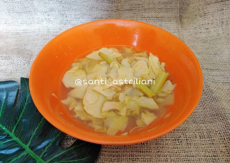 Rebung muda sayur sederhana