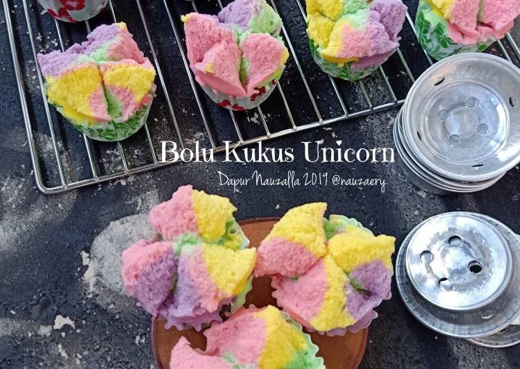 Cara Gampang Menyiapkan Bolu Kukus Unicorn yang Bikin Ngiler