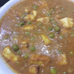 Matar paneer A picture of Matar paneer.