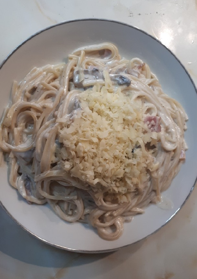Una foto de Pasta carbonara