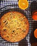 Queque de harina de Quinoa, naranja-nuez