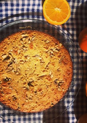 Una foto de Queque de harina de Quinoa, naranja-nuez