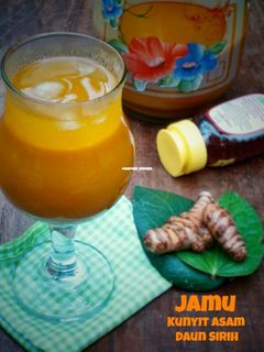 Foto resep Jamu Kunyit Asam Daun Sirih