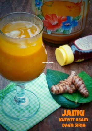 Foto resep Jamu Kunyit Asam Daun Sirih