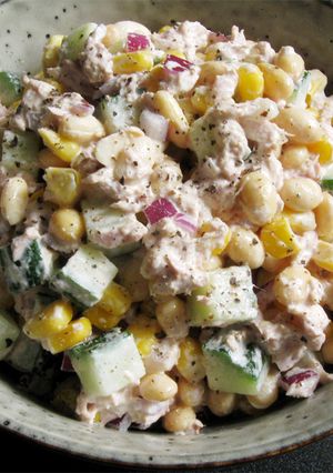 A picture of Soy Beans & Tuna Mayo Salad.