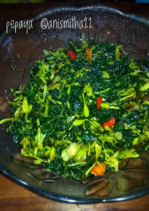 Foto resep Oseng Daun Pepaya #KamisManis