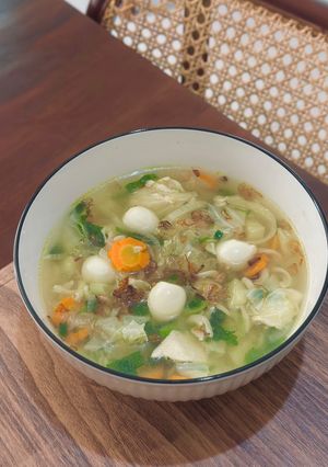 Foto resep Sop sayur dan telur puyuh