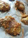 Frango empanado no forno