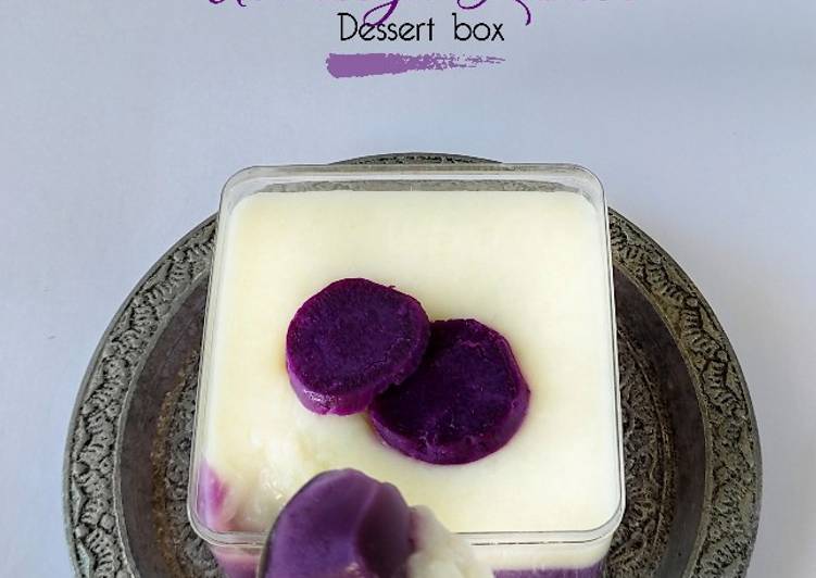 Cara menyiapkan Ubi Ungu Lumer Dessert box  yang Menggugah Selera