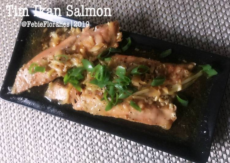 Resep Tim Salmon Simple, Menu Balita yang nikmat