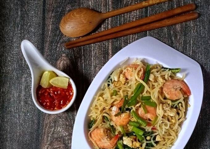 Panduan Membuat Resep Mee Udang Hokkien Goreng (halal)