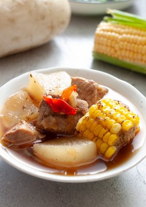 燉蘿蔔（壽喜燒醬） 的食譜成品照片