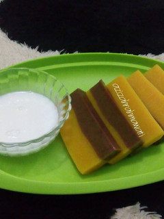 Foto resep Puding labu kuning lapis coklat
