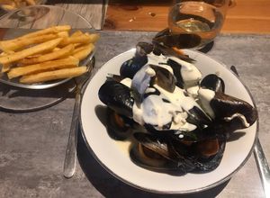 Une photo de Moules au gorgonzola