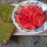 Top Of The Morning With Melon & Guacamole On Toast🌷🌷