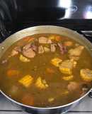 Sancocho de pollo y chuleta