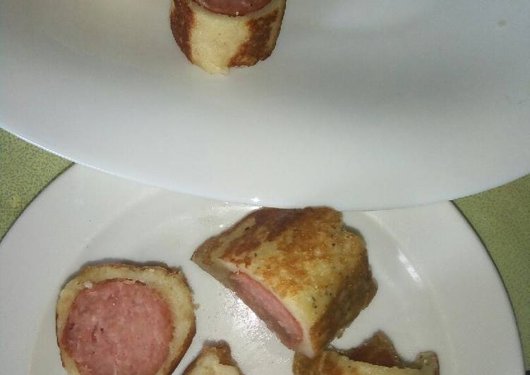 Sausage rolled in french toast bites