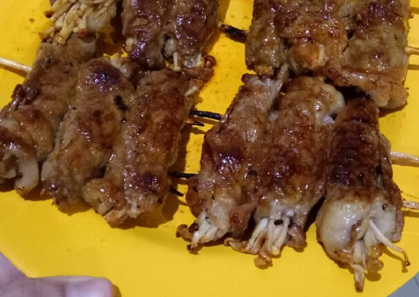 Beef Enoki Teriyaki