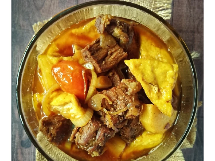 Langkah Mudah untuk Membikin Resep Semur daging kentang tahu yang  Bikin Ketagihan Anti Ribet, Mantap