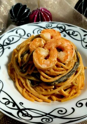 Una foto de Pasta cremosa con chipotle