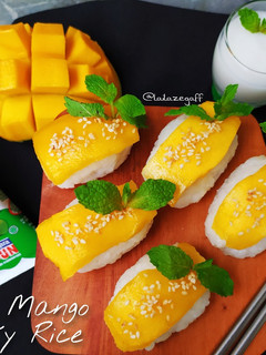 Foto resep Sushi Mango Sticky Rice