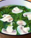 🌱 Canh Mồng Tơi Nấu Nấm Mỡ Chay
