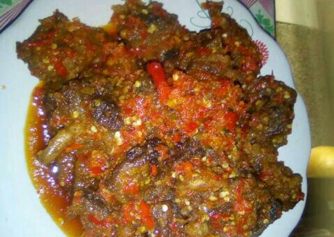 Sambal daging sapi aladewe