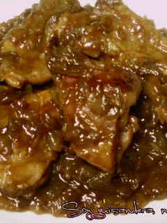 Foto principal de Secreto ibérico con cebolla y mermelada de albaricoque