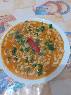 صورة لوصفة شوربة معكرونة