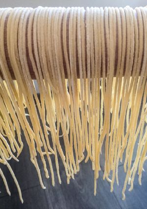 Une photo de Spaghettis aux oeufs