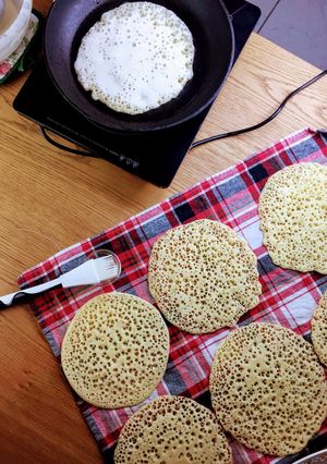 Une photo de Baghrir ou crêpes mille trous recette inratable