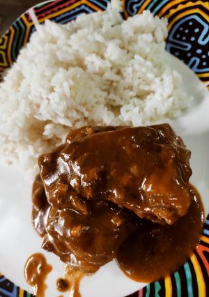 Una foto de Costillas de cerdo BBQ