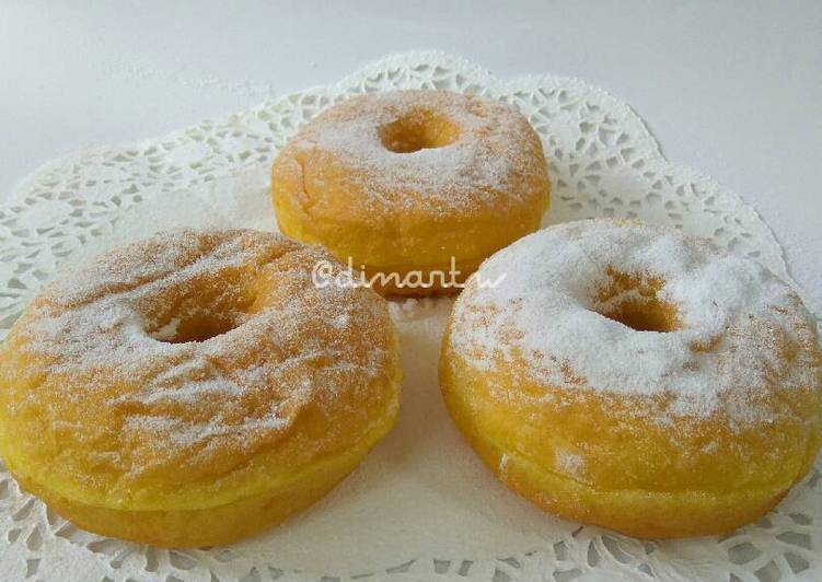 Donat Labu Kuning Empuk, Padet, Makan 1 Kenyang Banget