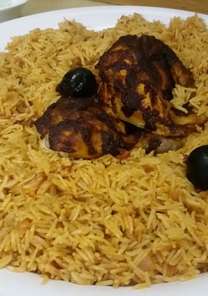 صورة لوصفة كبسة دجاج بخاري🐓