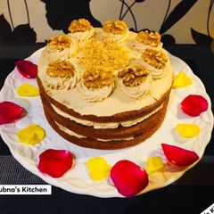 A picture of Coffee and walnut cake:.