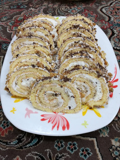 عکسی از دستور کیک رولتی ۶ تخم مرغی
