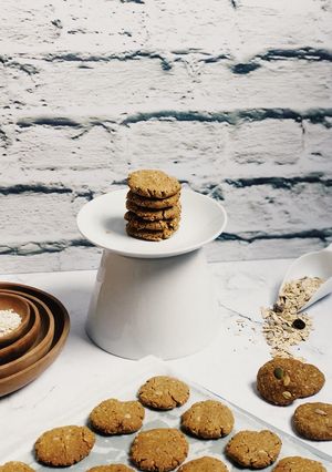 Foto resep Eggless peanut butter muesli cookies 🍪🥜🍪🥜