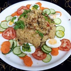 A picture of Dindigul Mutton Biriyani.