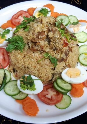 A picture of Dindigul Mutton Biriyani.