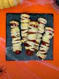 Momias salchicha para Halloween