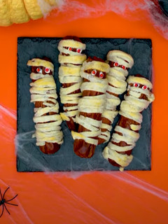 Una foto de Momias salchicha para Halloween