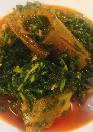 A picture of Vegetable soup.