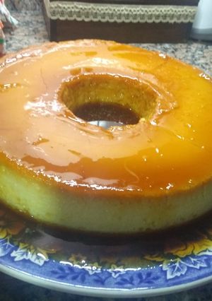 Una foto de Flan de huevos y leche